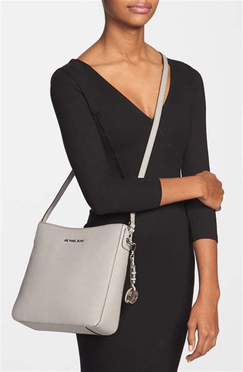 michael kors grey pearl half moon crossbody|Michael Kors Crossbody Bags .